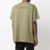 Off-White Herre FW21 Maleri-trykk Rund hals Kort ermet Løs passform Grønn T-skjorte
