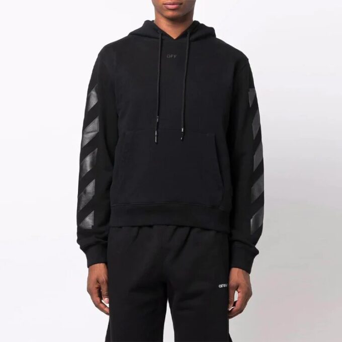 Off-White Herre FW21 med pilmønster, svart
