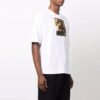 Off-White Herre FW21 Mønstertrykk Rundhalset Kortærmet Hvit T-skjorte i Shorts