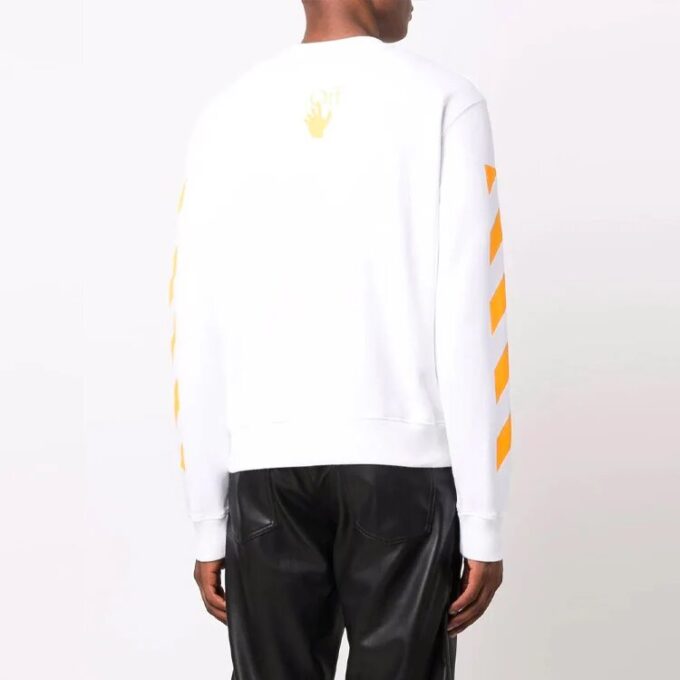 Off-White Herre FW21 Painting Rundhalset Vanlig versjon Hvit