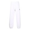Off-White Herre FW21 Pil-trykk Ensfarget Sportsbukser/Joggebukser Løs Passform Hvit