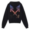 Off-White Herre FW21 Pil-trykkmønster Løs passform Svart