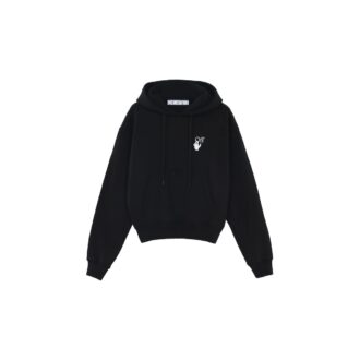 Off-White Herre FW21 Pil-trykkmønster Løs passform Svart Off-White Herre FW21 Pil-trykkmønster Løs passform Svart