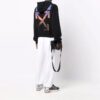 Off-White Herre FW21 Pil-trykkmønster Løs passform Svart