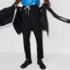 Off-White Herre FW21 Rett Snøring Sportsbukser/Joggebukser Slim Fit Svart