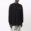 Off-White Herre FW21 Rundhalset genser med logo på brystet, løs passform, svart