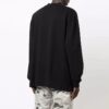 Off-White Herre FW21 Rundhalset genser med logo på brystet, løs passform, svart