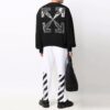 Off-White Herre FW21 Sportsbukser/Joggebukser med elastisk linning Hvit