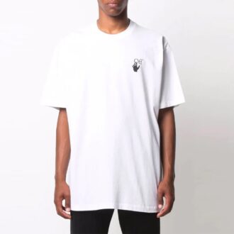 Off-White Herre FW21 White Arrow Kortærmet Løs Passform Hvit T-skjorte