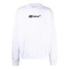 Off-White Herre FW22 Alfabet-trykk Pullover Rundhals Langermet Versjon Hvit
