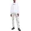Off-White Herre FW22 Alfabet-trykk Pullover Rundhals Langermet Versjon Hvit