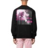 Off-White Herre FW22 Alfabetlogo mønstertrykk Rundhalset genser Langermet Svart