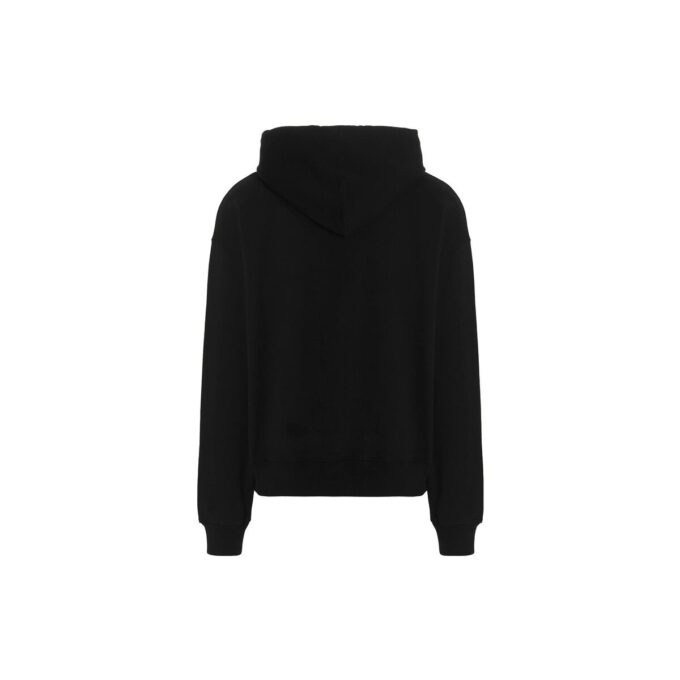 Off-White Herre FW22 Alfabetlogo-trykk Hette Langermet Løs passform Svart