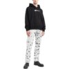Off-White Herre FW22 Alfabetlogo-trykk Hette Langermet Løs passform Svart