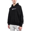 Off-White Herre FW22 Alfabetlogo-trykk Hette Langermet Løs passform Svart