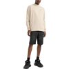 Off-White Herre FW22 Alfabetlogo-trykk Rund hals Langermet Løs passform Kremhvit T-skjorte
