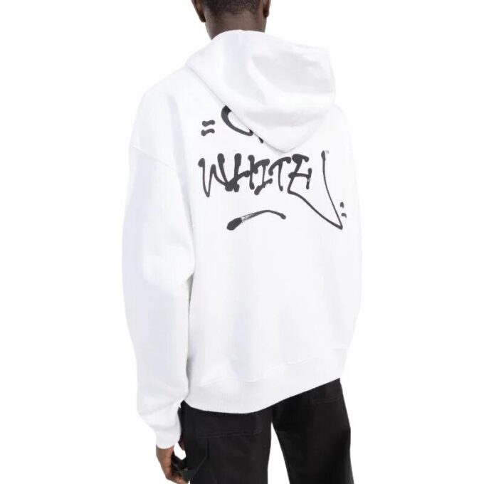 Off-White Herre FW22 Alfabetlogo-trykk Snøring Løs passform Hvit