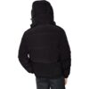 Off-White Herre FW22 Alphabet Zipper Hooded With Down Feather Jacket Svart
