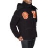 Off-White Herre FW22 Alphabet Zipper Hooded With Down Feather Jacket Svart