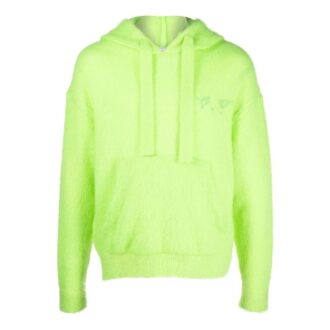 Off-White Herre FW22 Arrow Logo-trykk Løs passform Grønn Gul Off-White Herre FW22 Arrow Logo-trykk Løs passform Grønn Gul