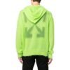 Off-White Herre FW22 Arrow Logo-trykk Løs passform Grønn Gul