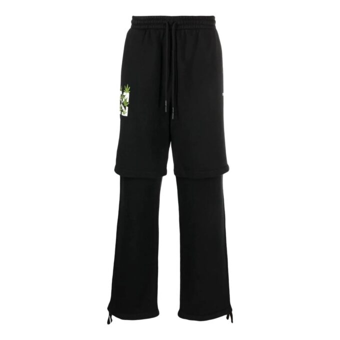 Off-White Herre FW22 Arrow Printing Casual Bukser/Lange bukser Svart