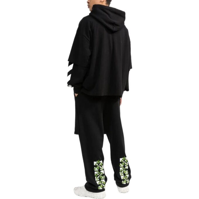 Off-White Herre FW22 Arrow Printing Casual Bukser/Lange bukser Svart