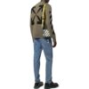 Off-White Herre FW22 Arrows-trykk Koselig Rundhalset Ullgenser Militærgrønn