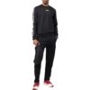 Off-White Herre FW22 Asymmetrisk Splicing Logo Webbing Rundhals Langermet Svart