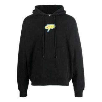 Off-White Herre FW22 Back Arrow-trykk Langermet Løs passform Høst Svart