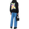 Off-White Herre FW22 Back Arrow-trykk Langermet Løs passform Høst Svart