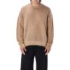 Off-White Herre FW22 Back Arrow-trykk Rundhalset Langermet Pullover Ullgenser Versjon Brun