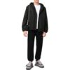 Off-White Herre FW22 Back Classic Logo-trykk hettejakke vanlig versjon svart