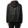 Off-White Herre FW22 Back Classic Logo-trykk hettejakke vanlig versjon svart