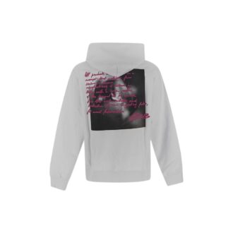 Off-White Herre FW22 Bryst Alfabetmønster Trykk Langermet Versjon Lysegrå