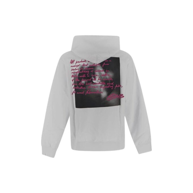 Off-White Herre FW22 Bryst Alfabetmønster Trykk Langermet Versjon Lysegrå