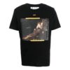 Off-White Herre FW22 Caravaggio Arrow Character Printing Casual kortærmet svart T-skjorte