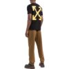 Off-White Herre FW22 Caravaggio Arrow Character Printing Casual kortærmet svart T-skjorte