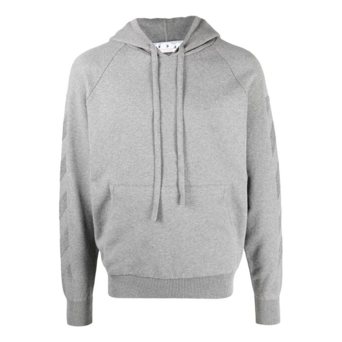 Off-White Herre FW22 Casual Mønstertrykk Grå