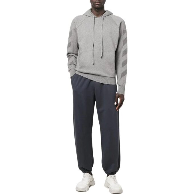Off-White Herre FW22 Casual Mønstertrykk Grå