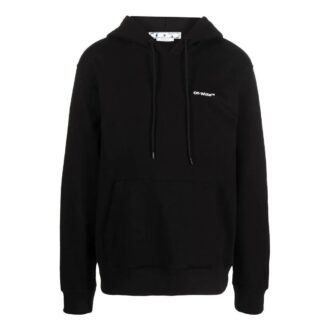 Off-White Herre FW22 Diagonal Stripes Printing Langermet Svart