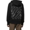Off-White Herre FW22 Diagonal Stripes Printing Langermet Svart