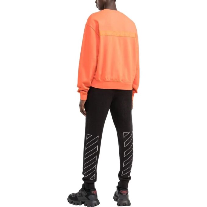 Off-White Herre FW22 Diagonals Diagonal Stripes Bundle Feet Sportsbukser/Joggebukser Svart