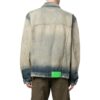 Off-White herre FW22 Distress Denim-versjon grå jakke