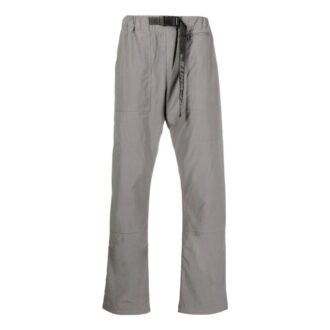Off-White Herre FW22 Ensfarget belte Casual lange bukser/bukser Grå