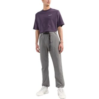 Off-White Herre FW22 Ensfarget belte Casual lange bukser/bukser Grå