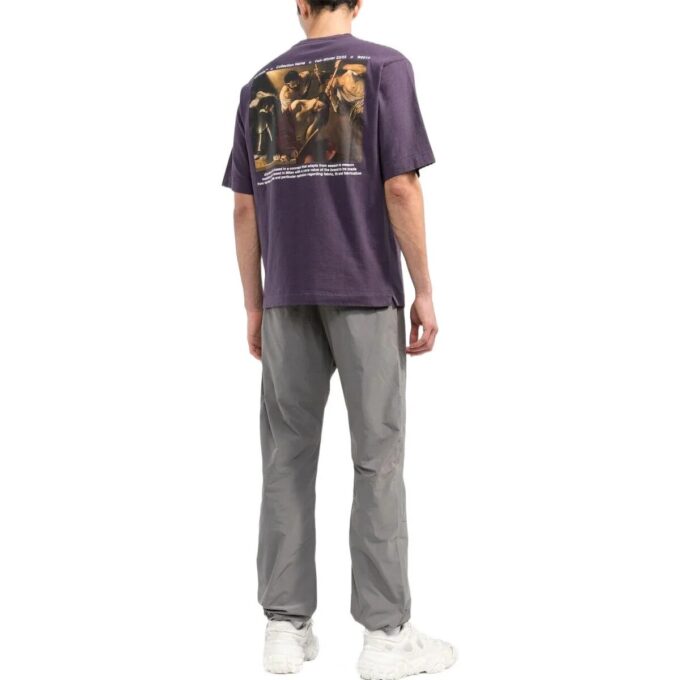 Off-White Herre FW22 Ensfarget belte Casual lange bukser/bukser Grå