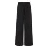 Off-White Herre FW22 Ensfarget elastisk linning, rettskåret fritidsbukser/bukser, løs passform, svart