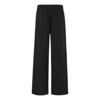 Off-White Herre FW22 Ensfarget elastisk linning, rettskåret fritidsbukser/bukser, løs passform, svart