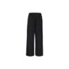 Off-White Herre FW22 Ensfarget elastisk linning, rettskåret fritidsbukser/bukser, løs passform, svart